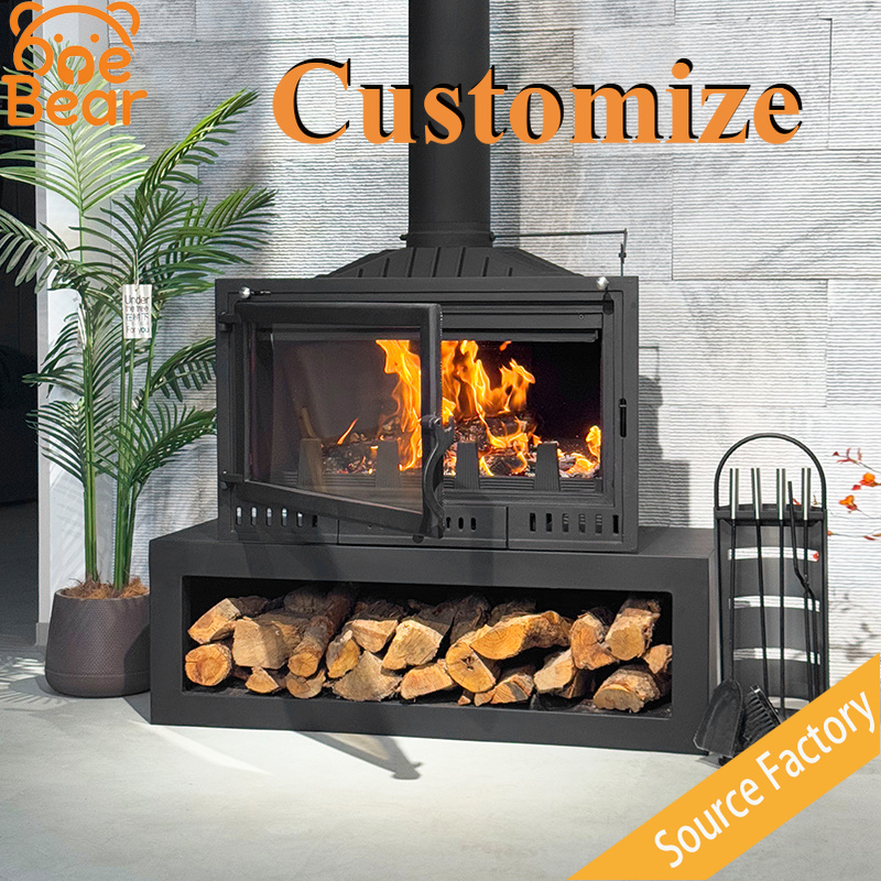 Outdoor Furniture Metal - Perapian Kayu Bakar Terintegrasi yang Dapat