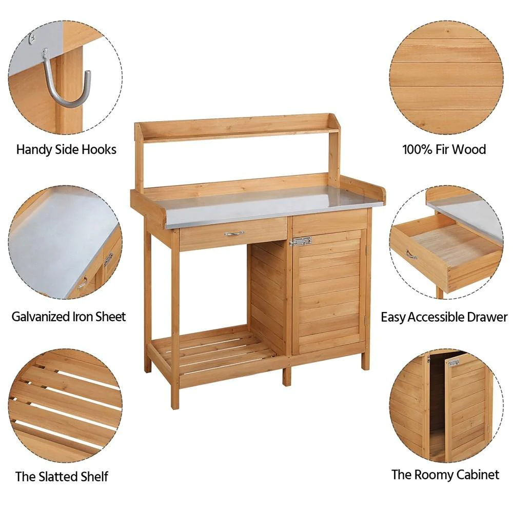 Meja Kerja Kayu Solid untuk Pe - Outdoor Furniture Wood ulasan dan harga