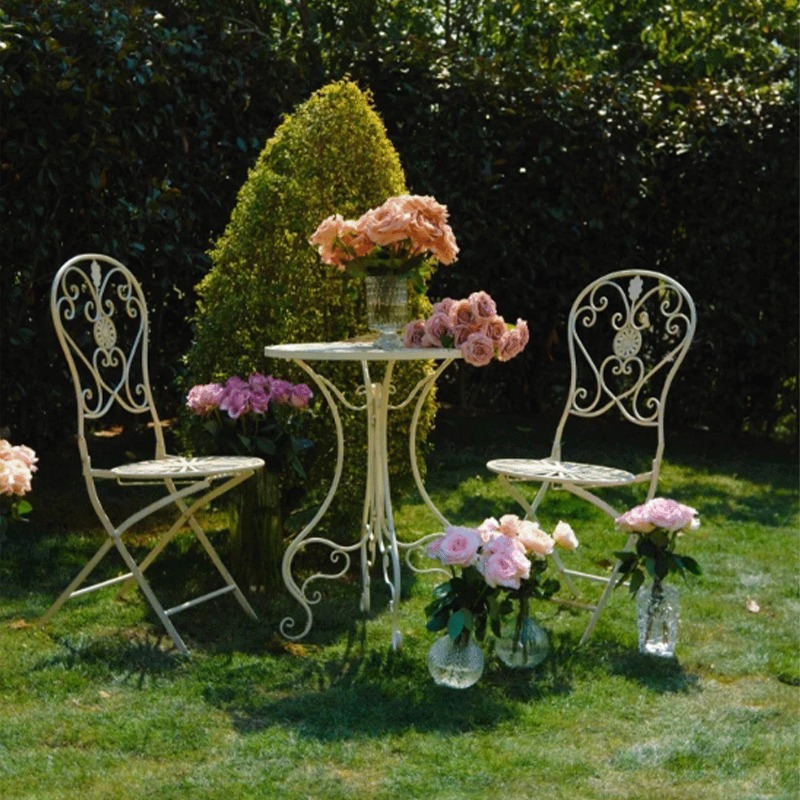 Meja dan Kursi Besi Vintage Pr - Outdoor Furniture Metal Chairs ulasan dan harga