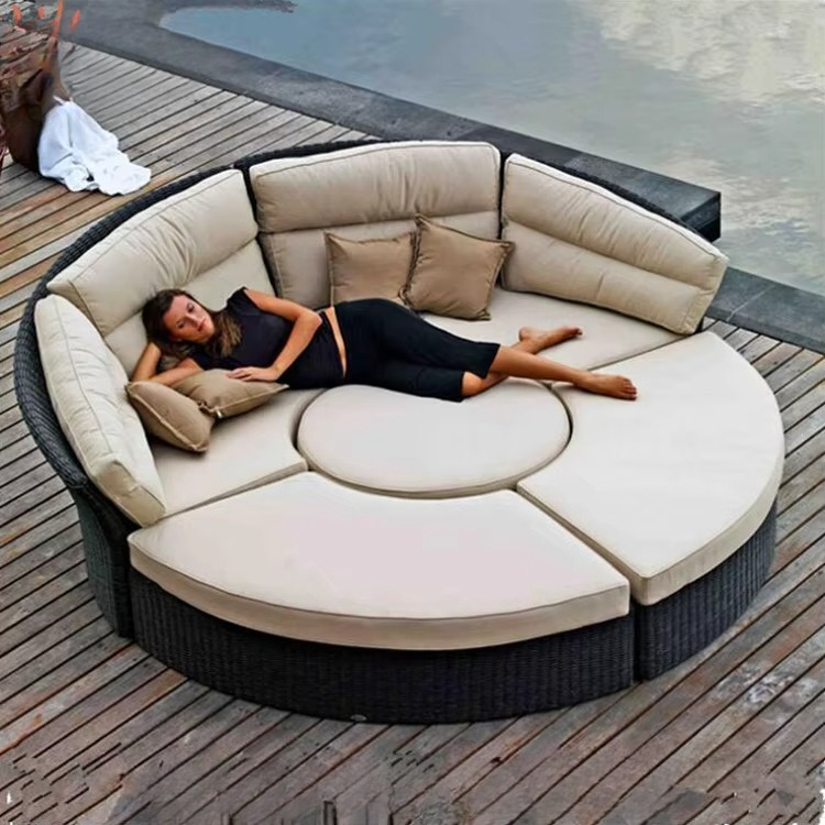 Tempat Tidur Santai Bulat Rota - Outdoor Furniture Luxury ulasan dan harga